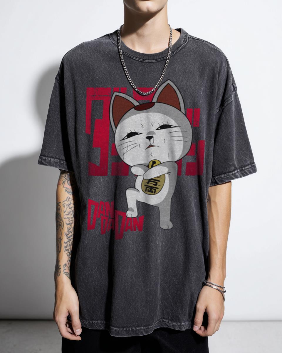 Dandadan Turbo Granny Cat Anime T-Shirt - Okarun Momo Ayase Shonen Tee