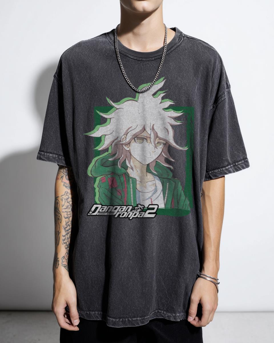 Danganronpa 2 Nagito Komaeda Anime T-Shirt - Ultimate Lucky Student Manga Fan Unisex