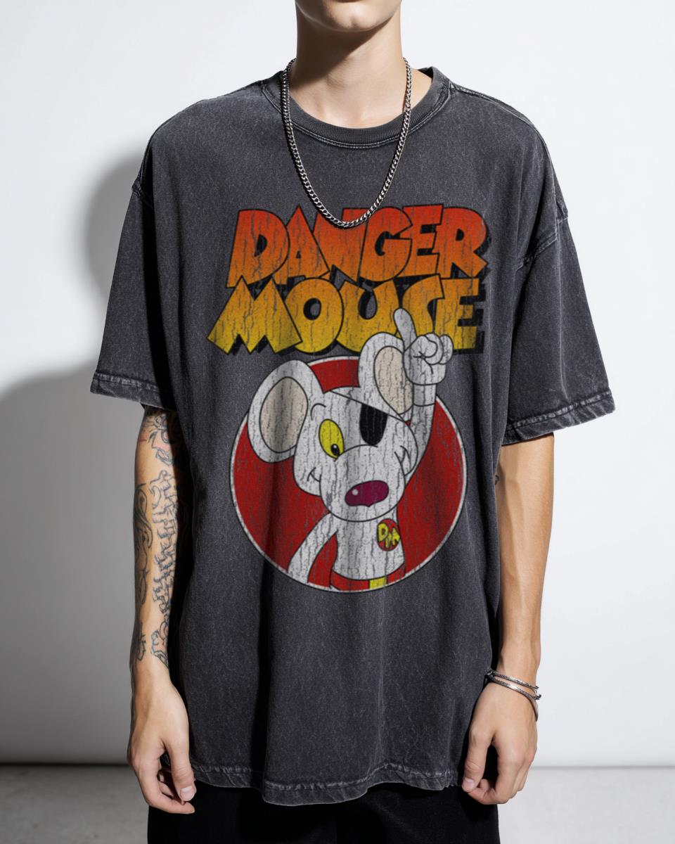 Danger Mouse Classic Cartoon Logo T-Shirt | Retro Vintage Tee