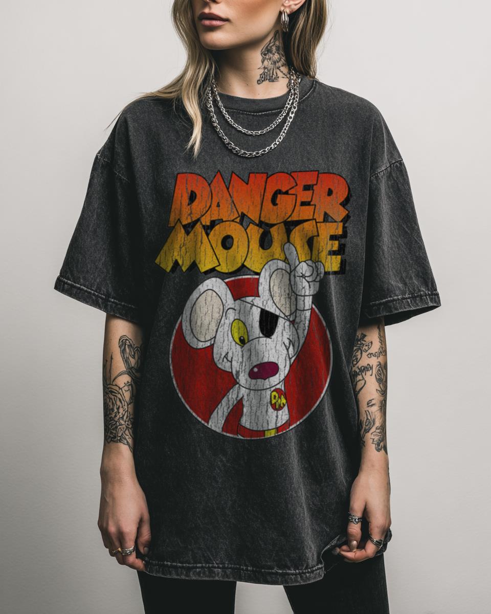 Danger Mouse Classic Cartoon Logo T-Shirt | Retro Vintage Tee