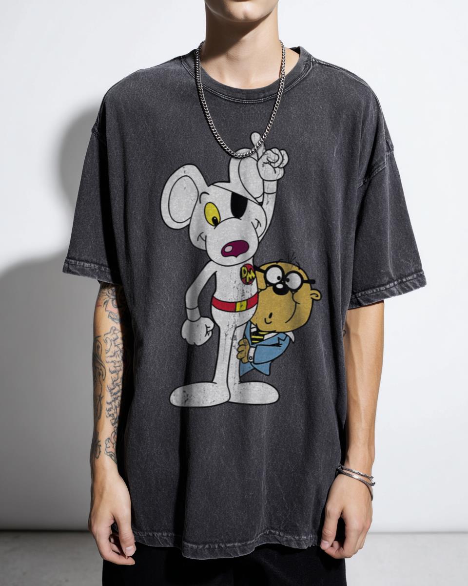 Danger Mouse Classic Cartoon T-Shirt - Retro Vintage Animation Fan