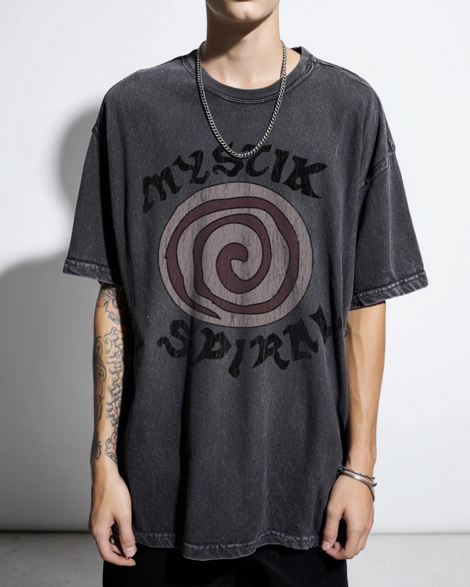 Daria Mystik Spiral 90s Cartoon Band Acidwash T-Shirt