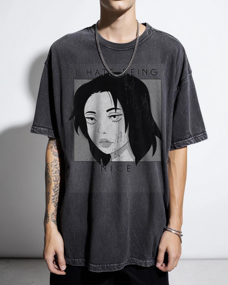 Dark Anime Manga No Kindness Aesthetic T-Shirt - Edgy Japanese Graphic Tee