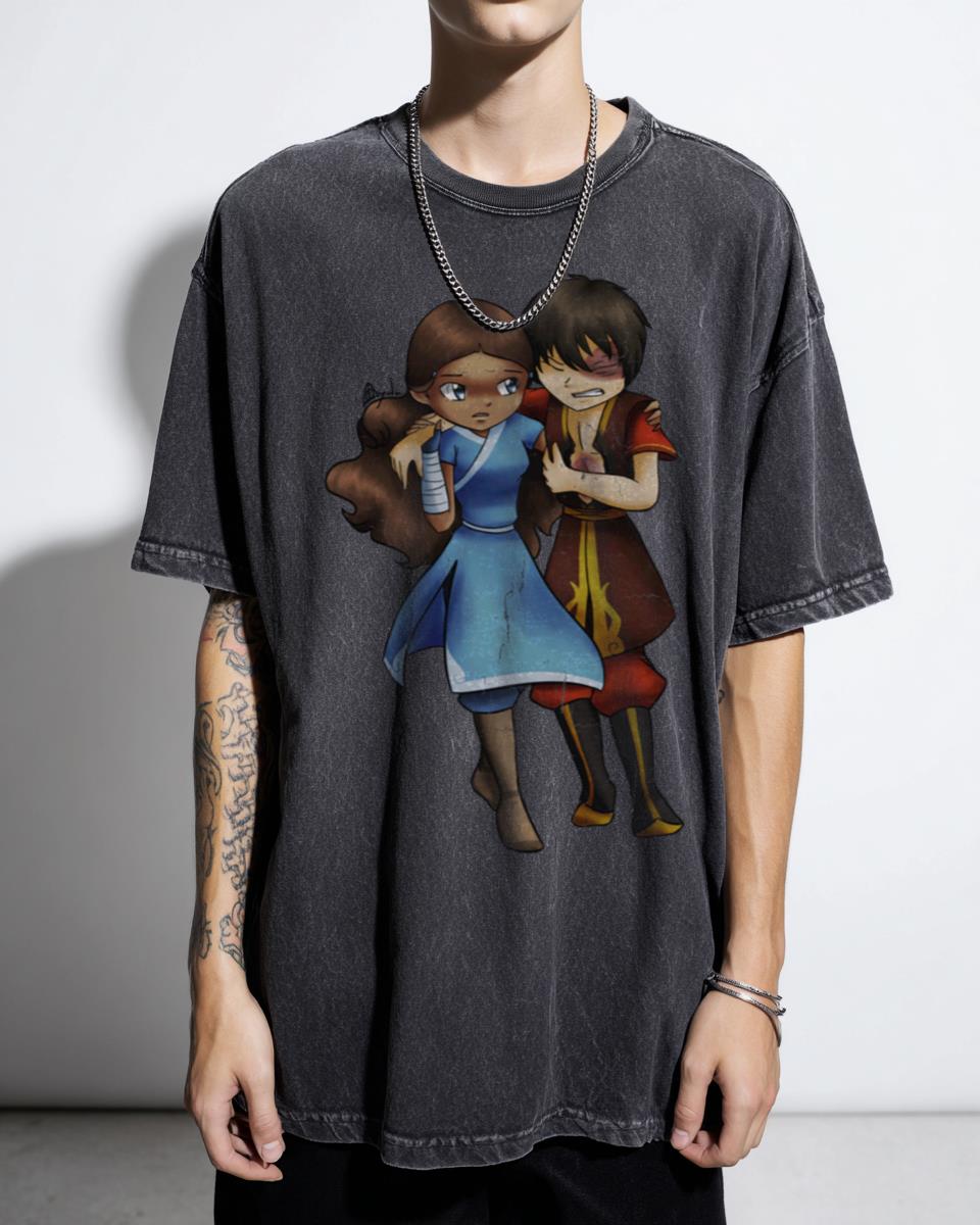 Day 5 Hesitancy Zutara Avatar The Last Airbender T-Shirt - Enemies to Lovers Fan Art