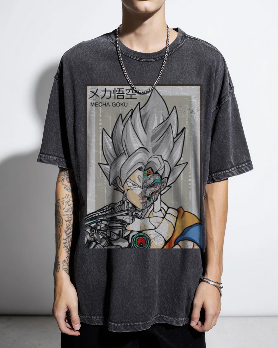 DBZ Mecha Songoku T-Shirt | Robotic Goku Anime Fan Art
