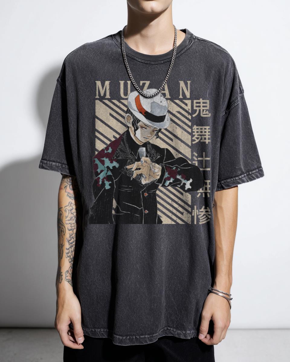 Demon Slayer Muzan Kibutsuji Anime Manga T-Shirt - Demon Lord Fan Art