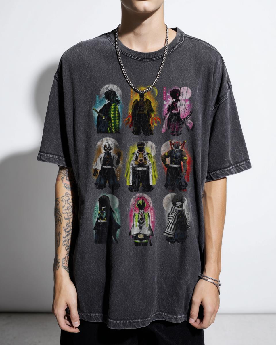Demon Slayer Pillars T-Shirt | Hashira Anime Fan Art Tee