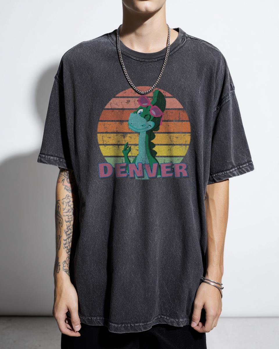 Denver The Last Dinosaur Funny 80s Cartoon T-Shirt - Retro Dino Tee