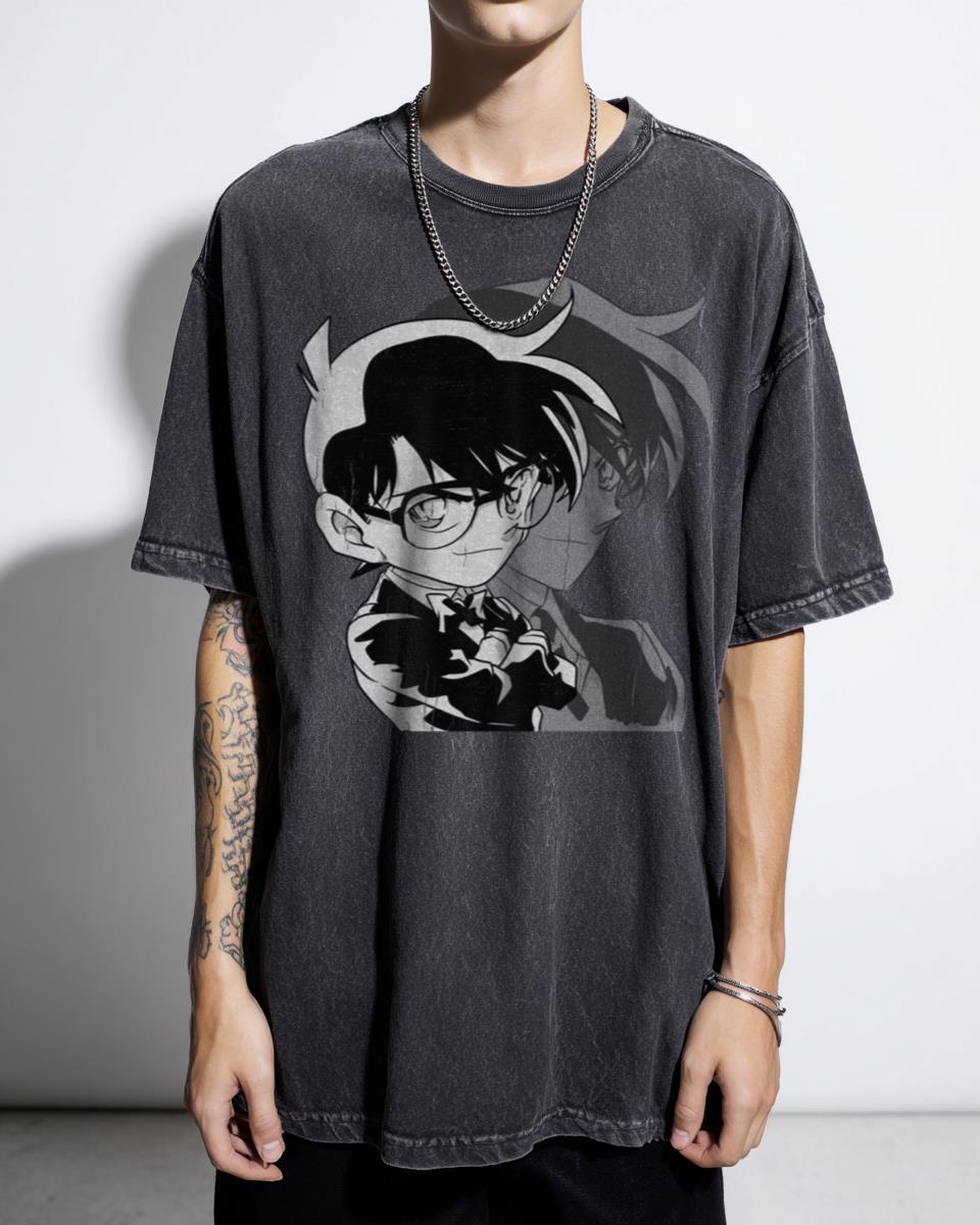 Detective Conan Anime T-Shirt - Case Closed 90s Manga Shinichi Kudo