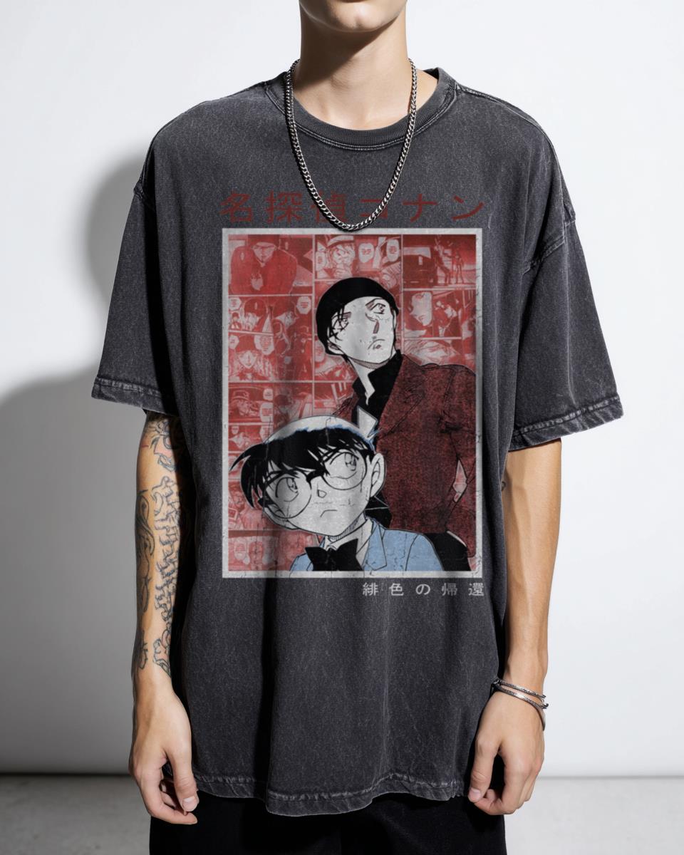Detective Conan Scarlet Returns Anime T-Shirt - Akai Shuichi Manga