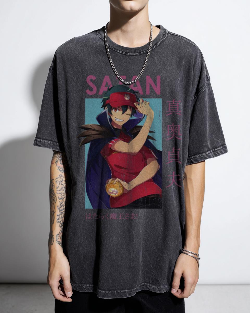 Devil Is a Part-Timer Satan Maou T-Shirt | Anime Fan Tee