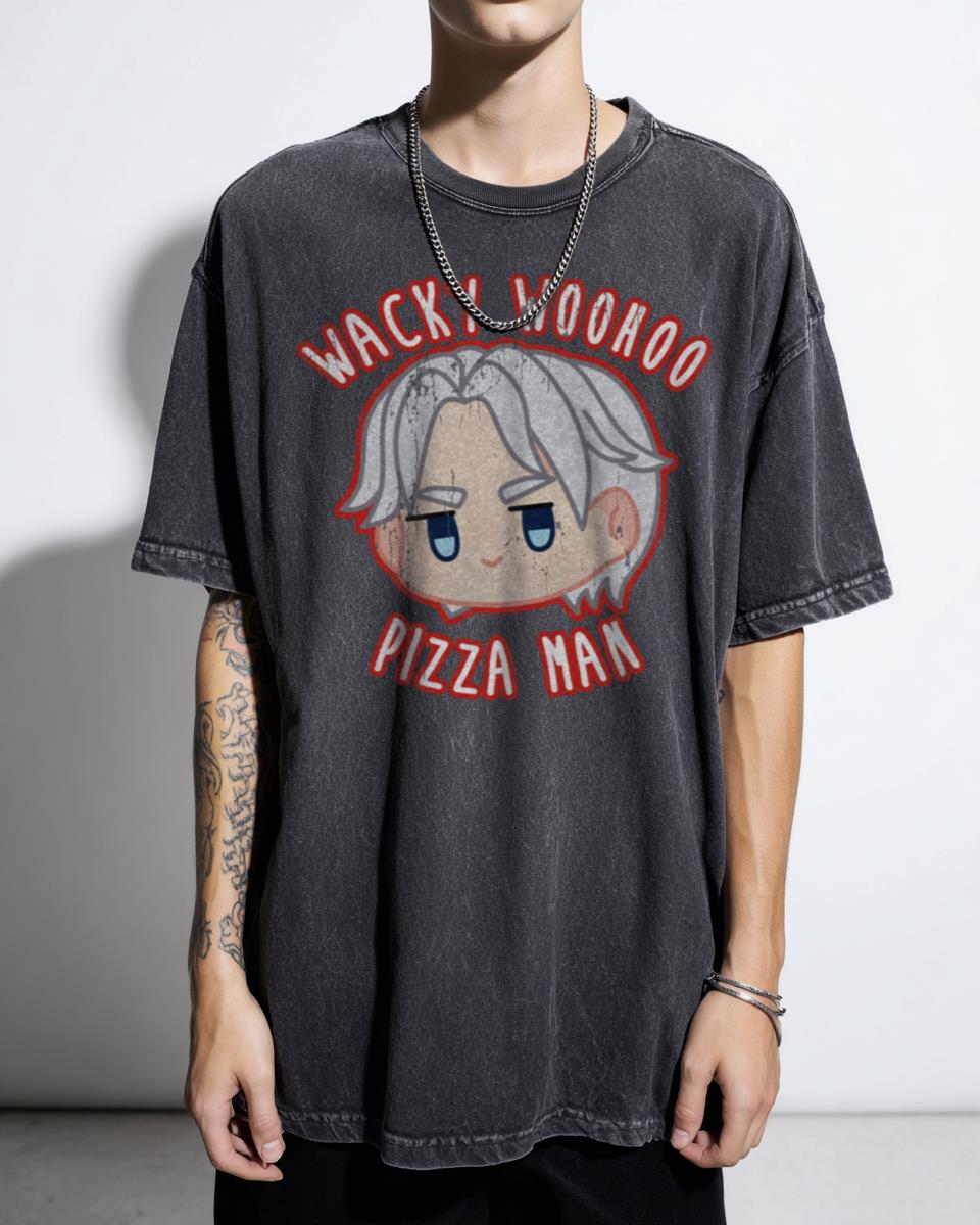 Devil May Cry Chibi Dante 'Wacky Woohoo Pizza Man' T-Shirt - DMC Gaming Fan Unisex