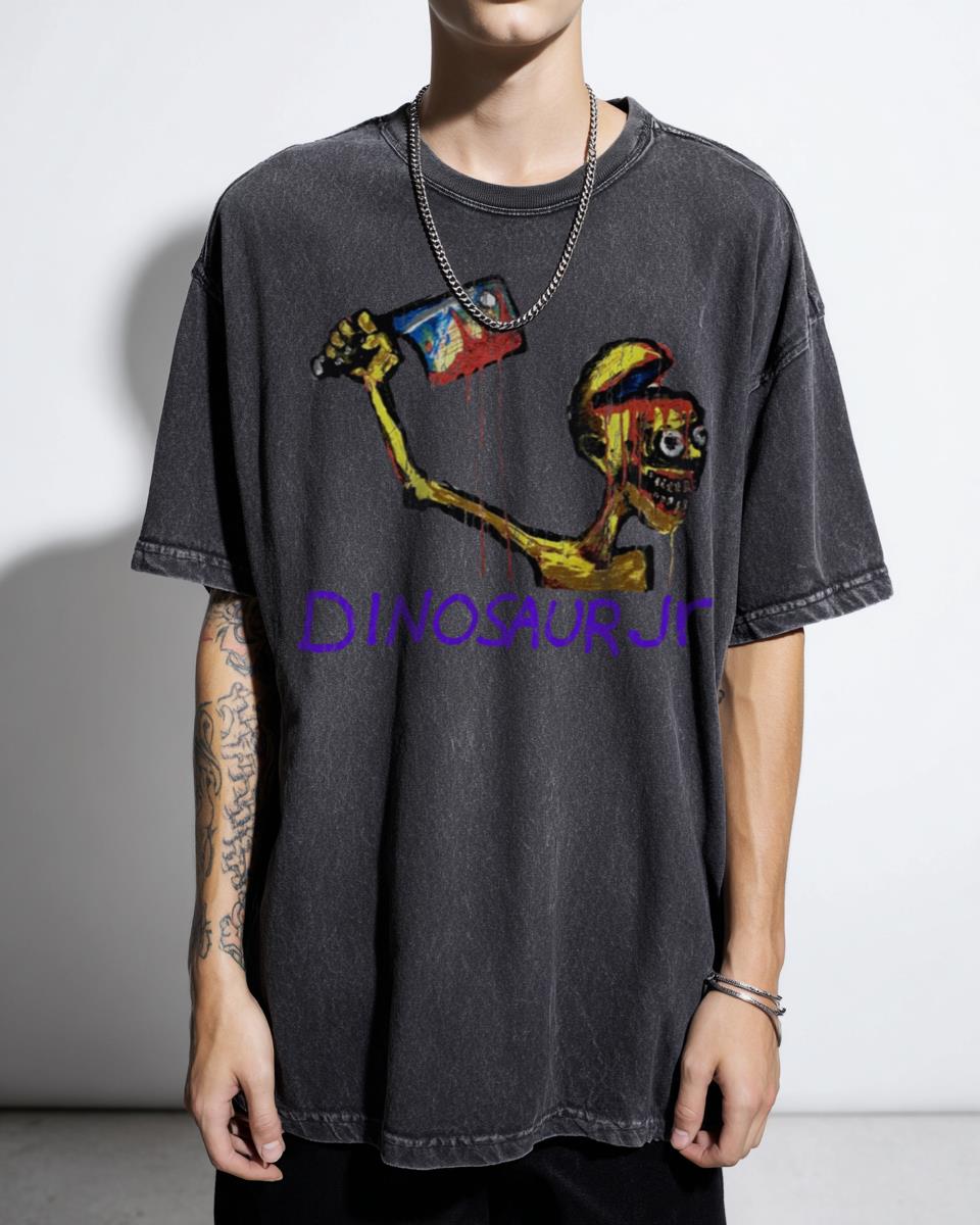 Dinosaur Jr. Cartoon Character Grunge T-Shirt - 90s Alternative Indie Band Unisex