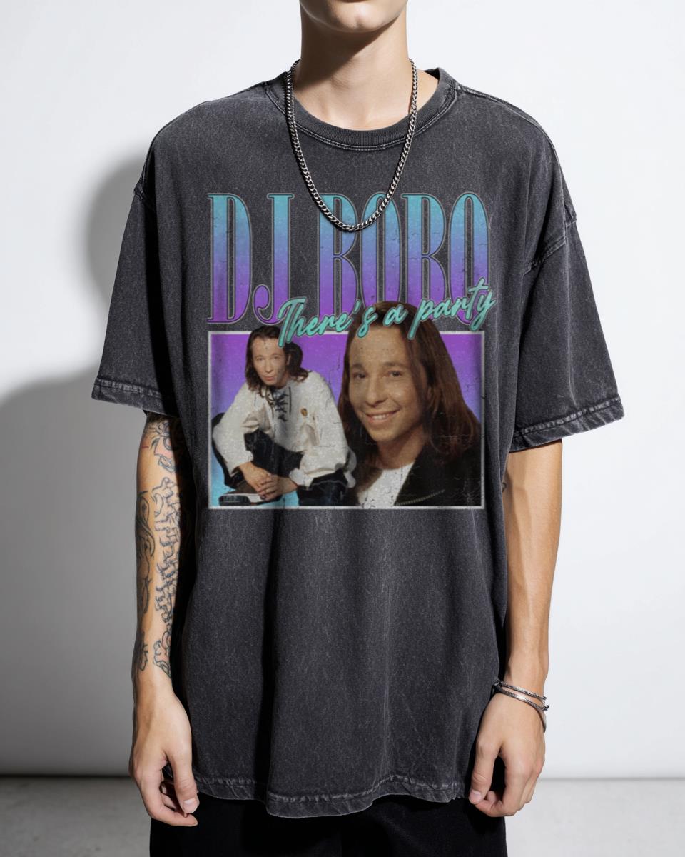 DJ Bobo 90s Style Eurodance T-Shirt - Retro Boyband Music Fan Apparel