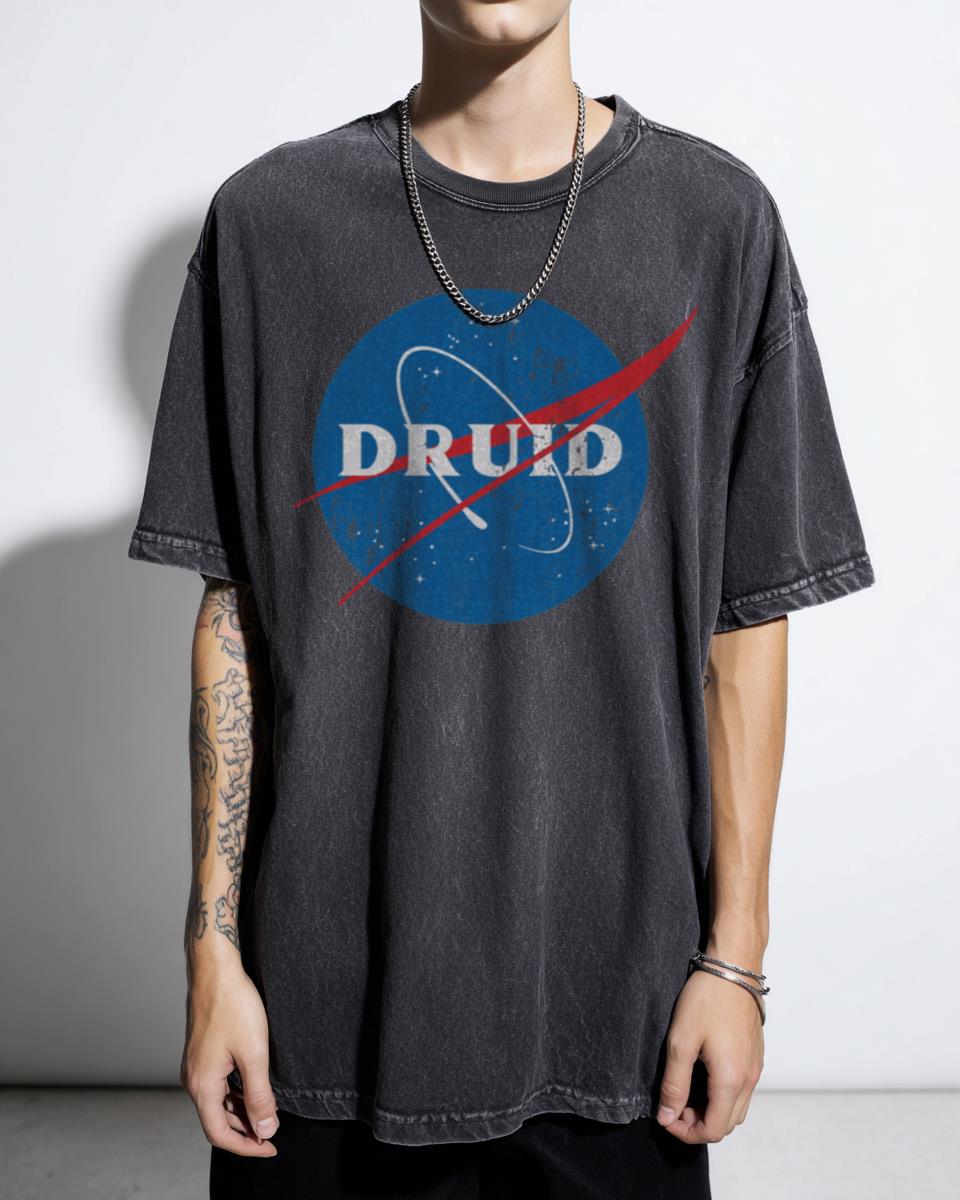 DnD Druid NASA Logo T-Shirt | Dungeons & Dragons Fan Gift