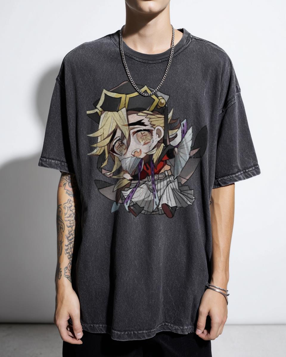 Doma Upper Moon 2 Anime T-Shirt - Demon Slayer Kizuki Douma Fan Art