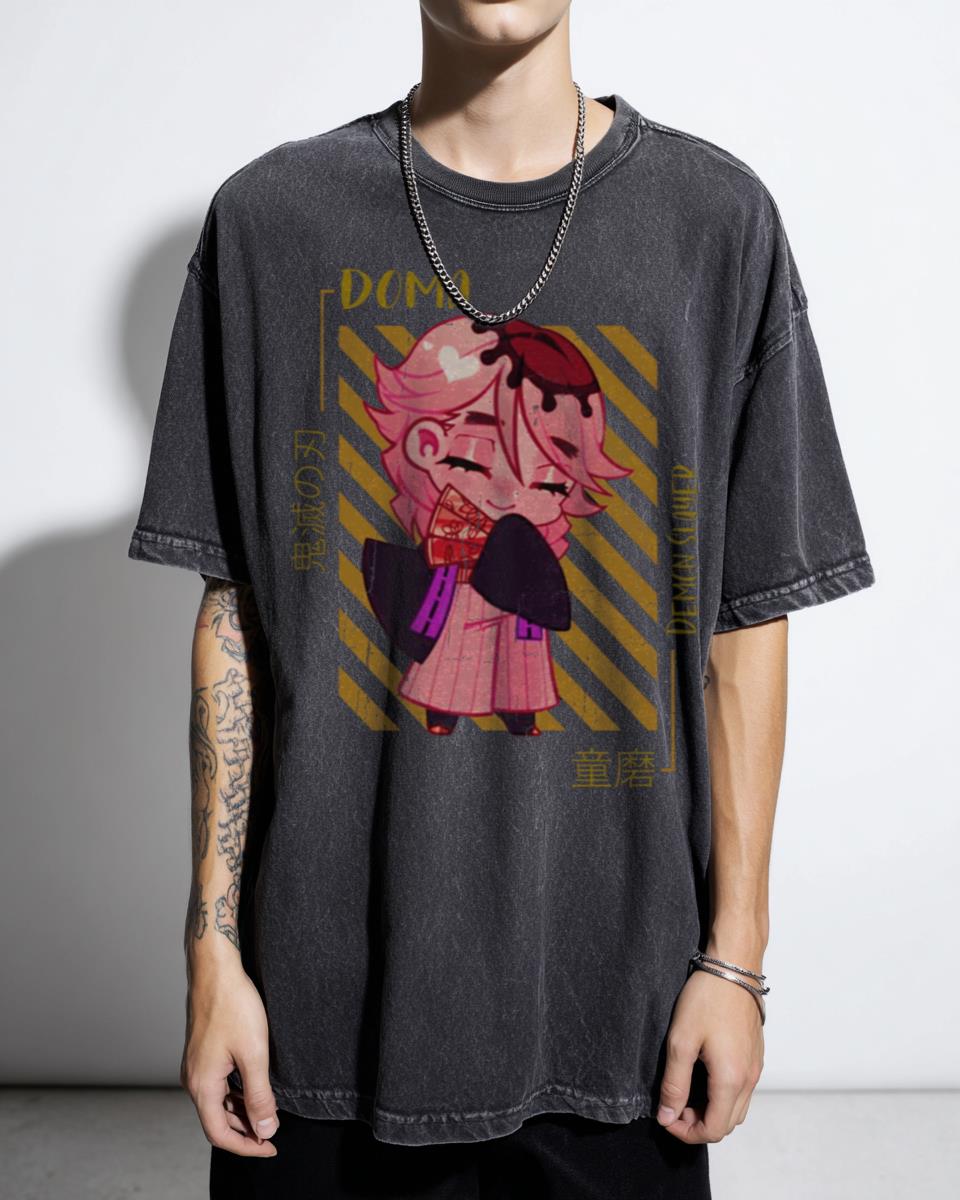 Doma Upper Moon 2 Anime T-Shirt - Demon Slayer Kizuki Douma Fan Art