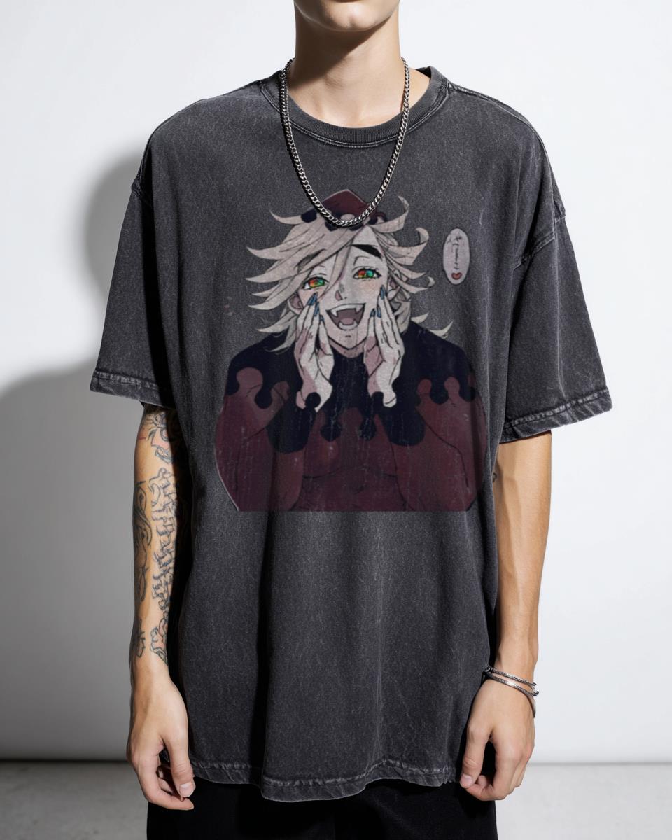 Doma Upper Moon 2 Anime T-Shirt - Demon Slayer Kizuki Douma Fan Art