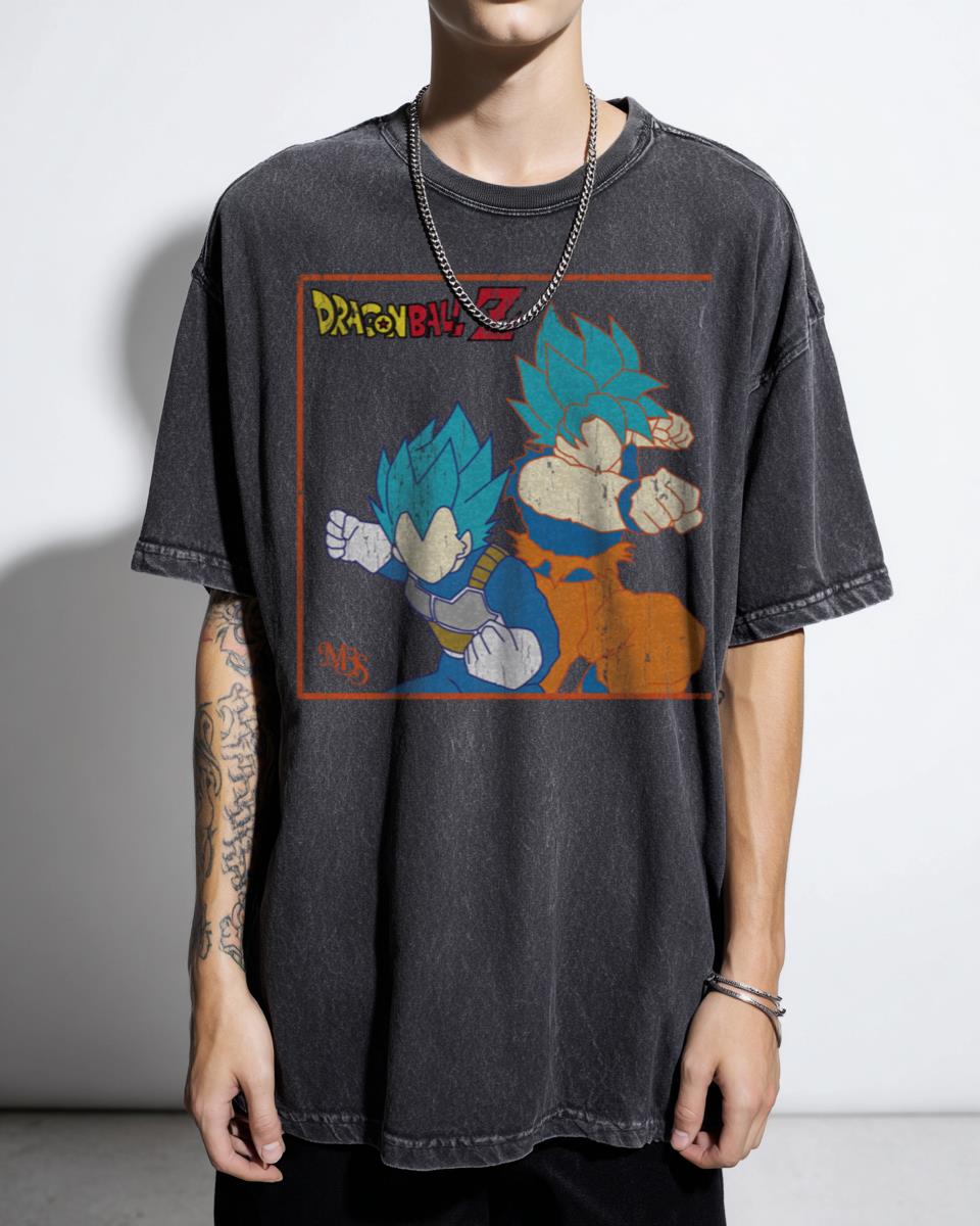 Dragon Ball Anime Silhouette T-Shirt - Japanese Kawaii Fanart Aesthetic
