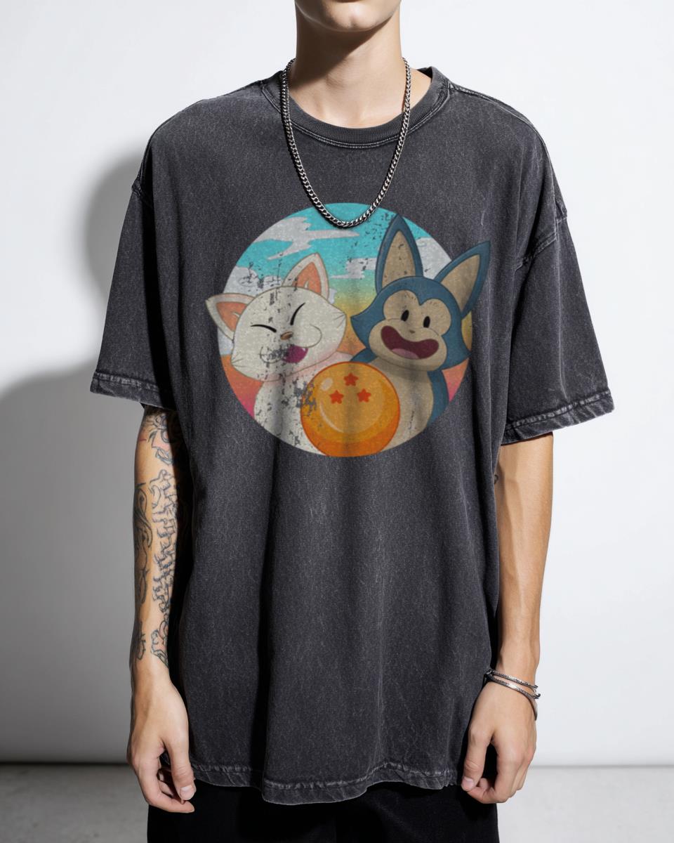 Dragon Ball Kitties T-Shirt | Funny DBZ Anime Cat Art