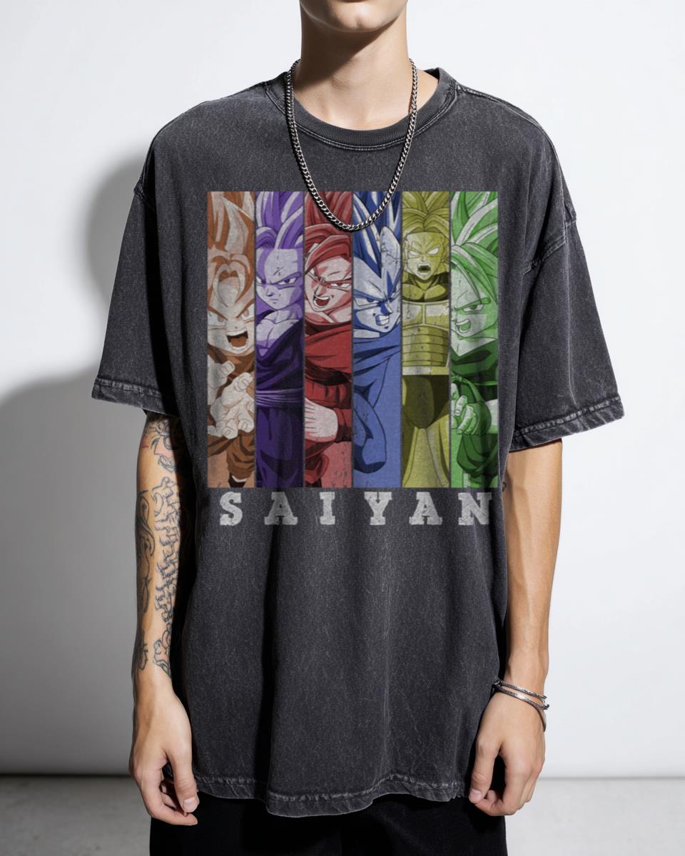 Dragon Ball Z Anime Inspired T-Shirt - Vegeta Gohan Androids Manga Geek Tee