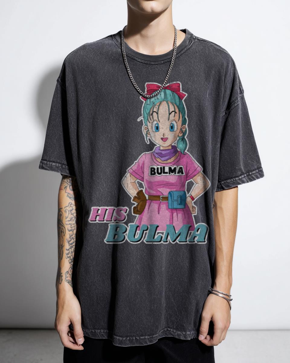 Dragon Ball Z Bulma & Vegeta Couples T-Shirt - 'His Bulma' Anime Love Design