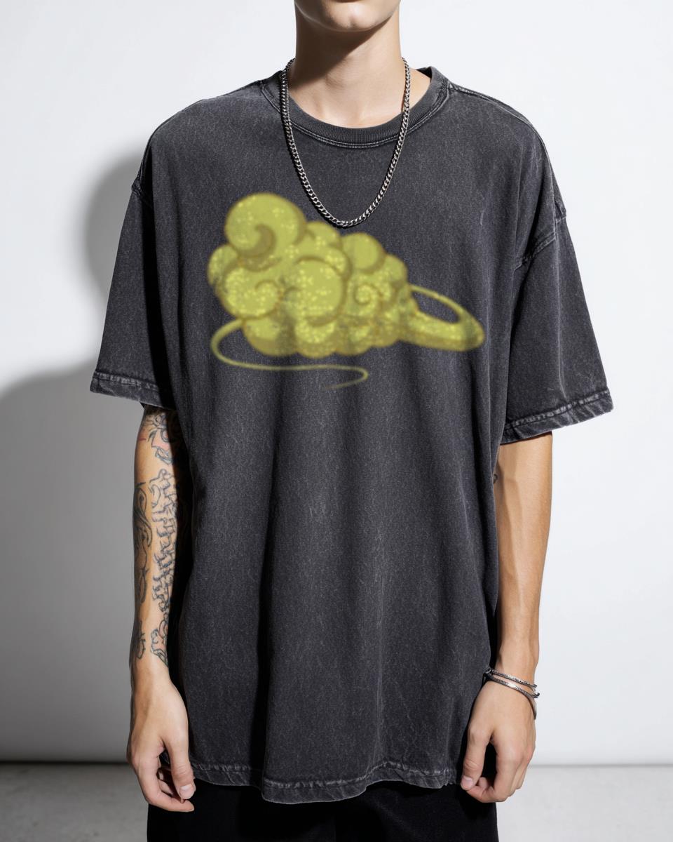 Dragon Ball Z Goku Nimbus Flying Cloud Anime T-Shirt - Minimalist DBZ Fan Unisex