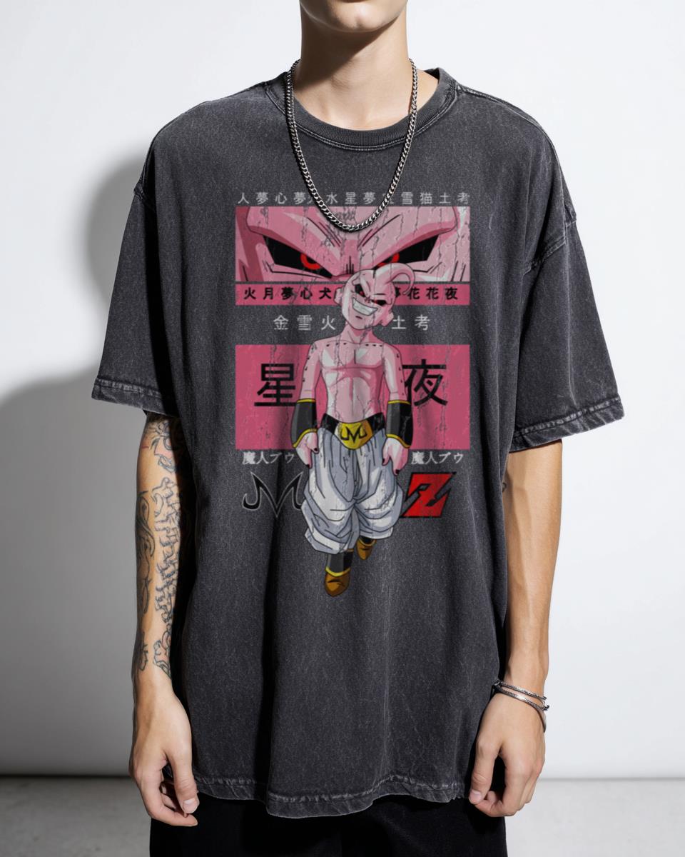 Dragon Ball Z Goku vs Kid Buu Anime T-Shirt - DBZ Manga Classic Fan Art