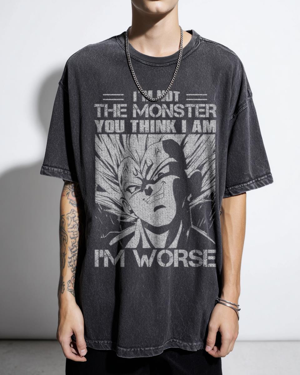 Dragon Ball Z "I'm Worse Majin Vegeta" Anime T-Shirt