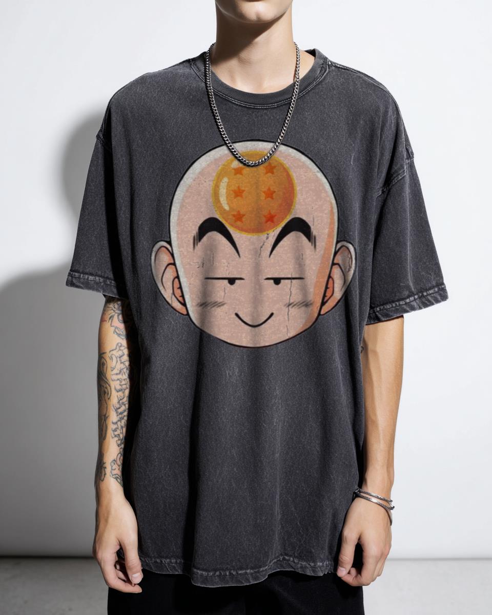 Dragon Ball Z Krillin 6 Star T-Shirt - Anime Manga Fan Art Unisex Tee