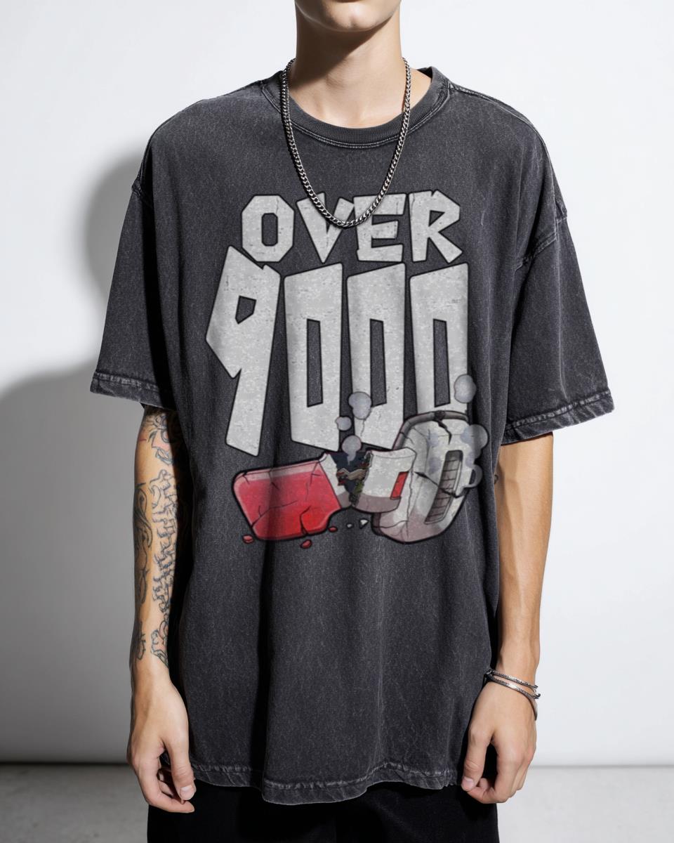 Dragon Ball Z OVER 9000 Meme Anime T-Shirt - DBZ Vegeta Goku Fan Unisex