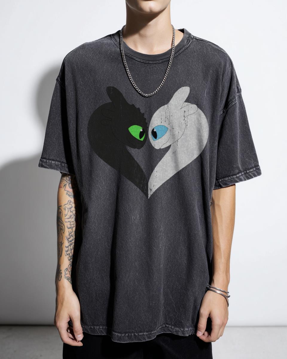 Dragon Heart T-Shirt | Cute Toothless Light Fury