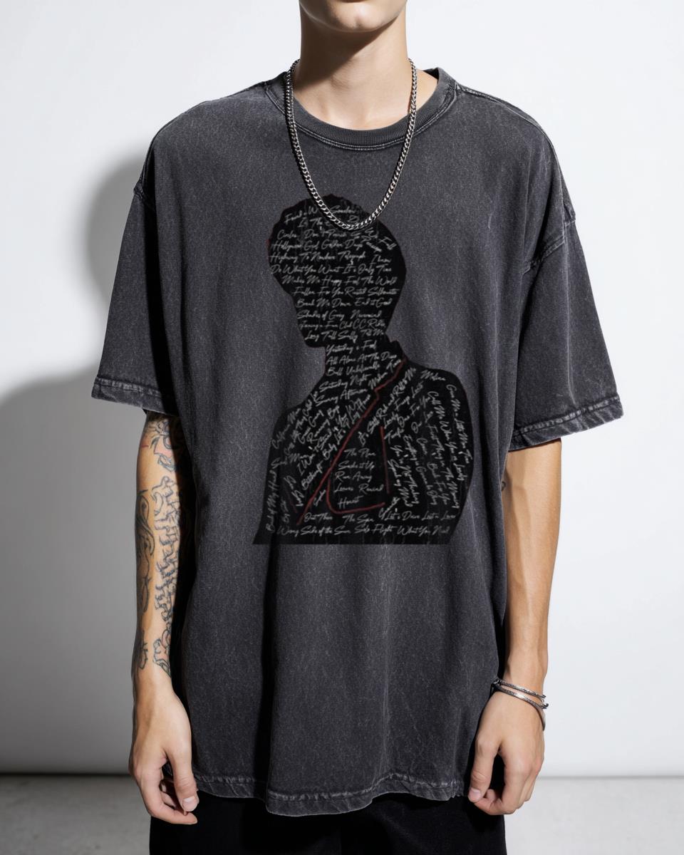 Drake Bell Silhouette Music Lyrics T-Shirt - Drake & Josh Nickelodeon Teen Nick Fan Unisex