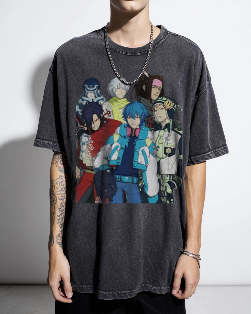 Dramatical Murder Anime Aoba & Friends T-Shirt - Rhyme Ren Noiz Koujaku Clear Mink