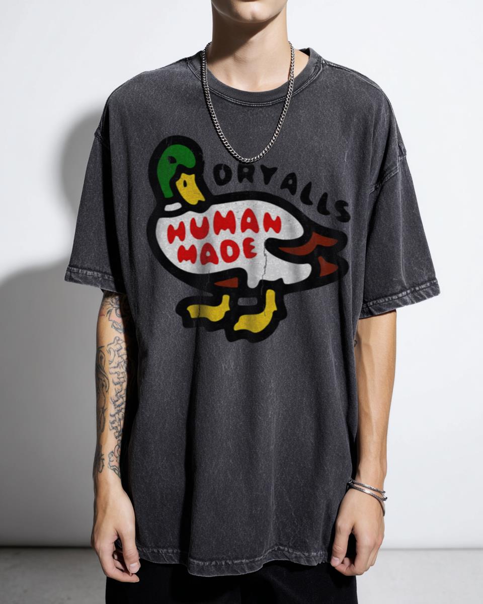 Dry Alls Hypebeast Cartoon Duck Anime T-Shirt - Nigo Human Made Streetwear