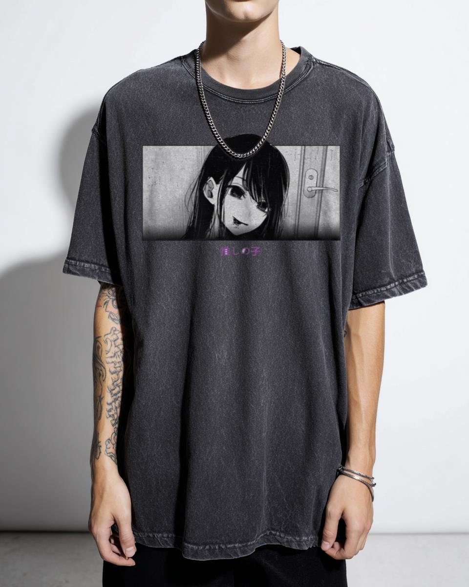 Dynamic Ai Hoshino Oshi No Ko Manga Anime T-Shirt - Hot Idol Style