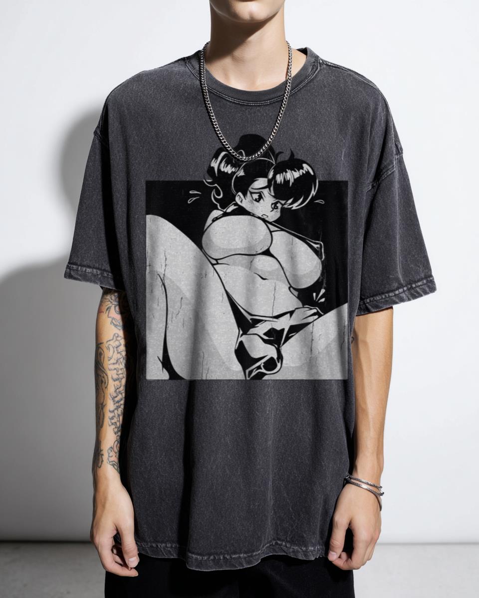 Ecchi Futanari Bikini Anime T-Shirt - Sexy Futa Underboob Art