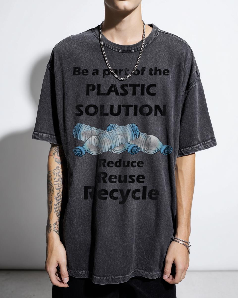 Eco-Friendly "Be A Part of the Plastic Solution" T-Shirt - Zero Waste Environment Tee