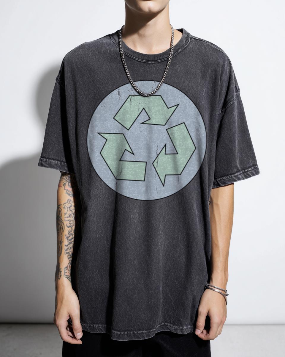 Eco-Friendly Earth Recycle T-Shirt - Climate Change Environmental Protection Gift