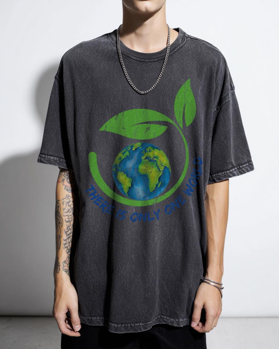 Eco-Friendly 'One World' Peace & Nature T-Shirt - Save The World Freedom Tee