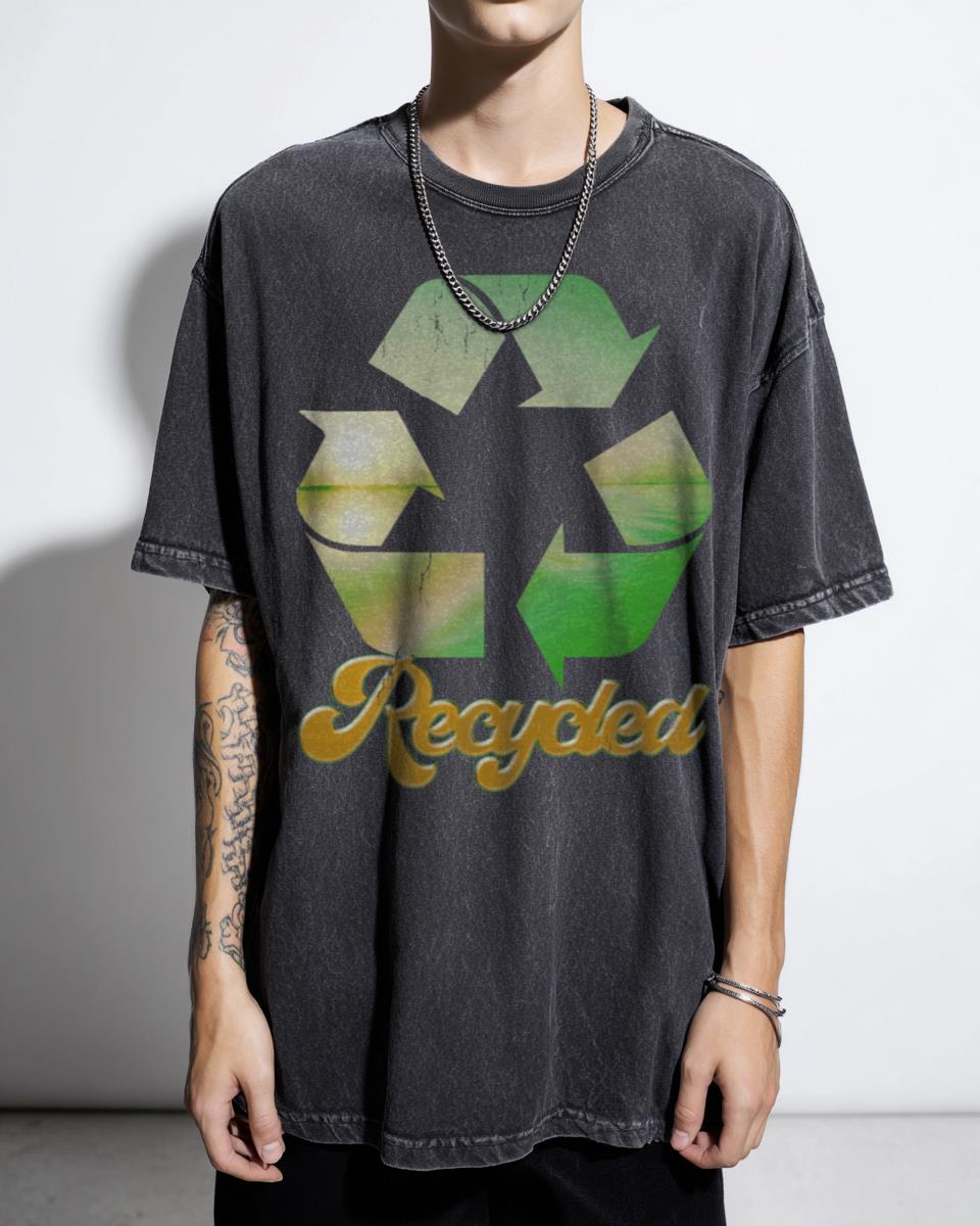 Eco-Friendly Recycled Earth Graphic T-Shirt - Green Planet & Climate Change Unisex