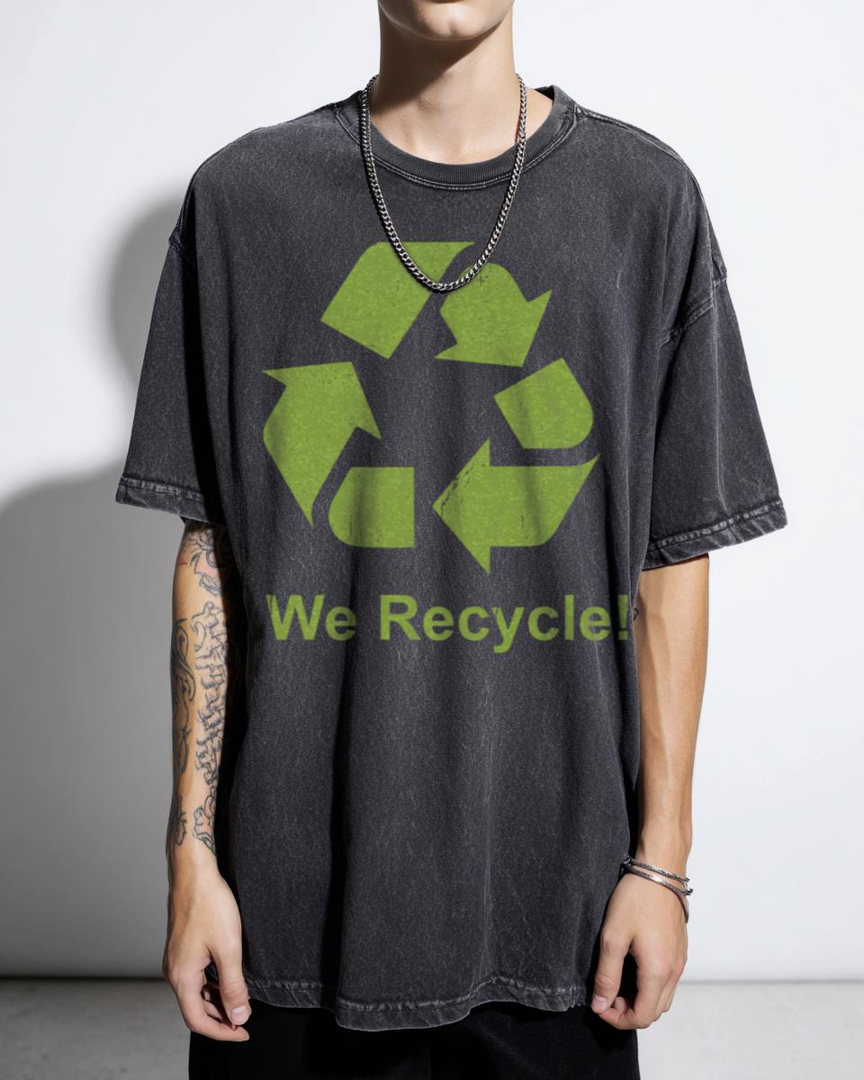 Eco-Friendly Recycling Arrows Graphic T-Shirt - Environment Green Waste Management Unisex