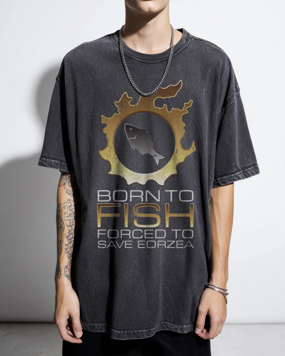 Edgy FSH Final Fantasy XIV Shadowbringers T-Shirt - FF14 Fisher Gaming Tee