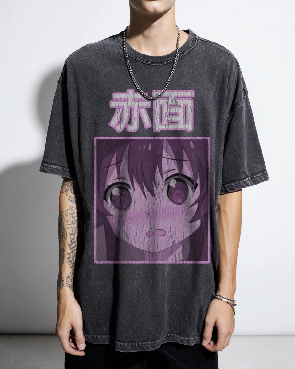 Edgy Sad Anime Aesthetic Tee | Grunge Japanese Style Shirt
