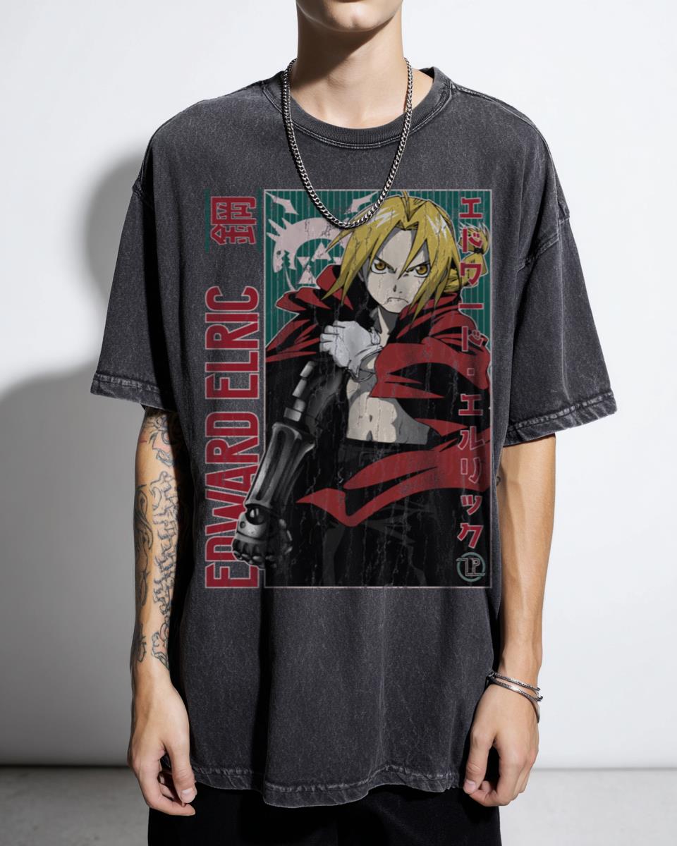 Edward Elric FMA Fullmetal Alchemist Anime Fanart T-Shirt - Japan Manga Apparel Unisex