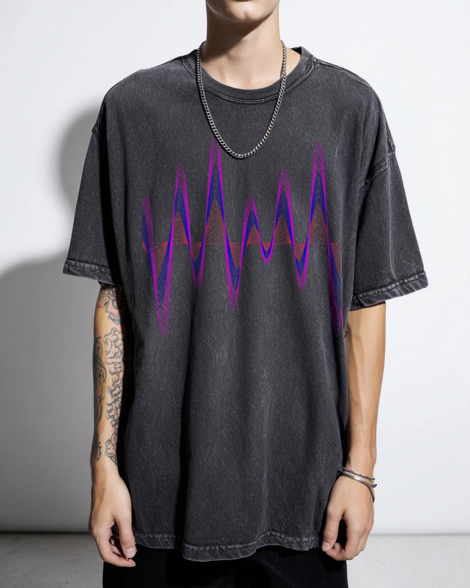 Electronic Music Spectrum Audio Wave T-Shirt - EDM House Trap Producer Tee