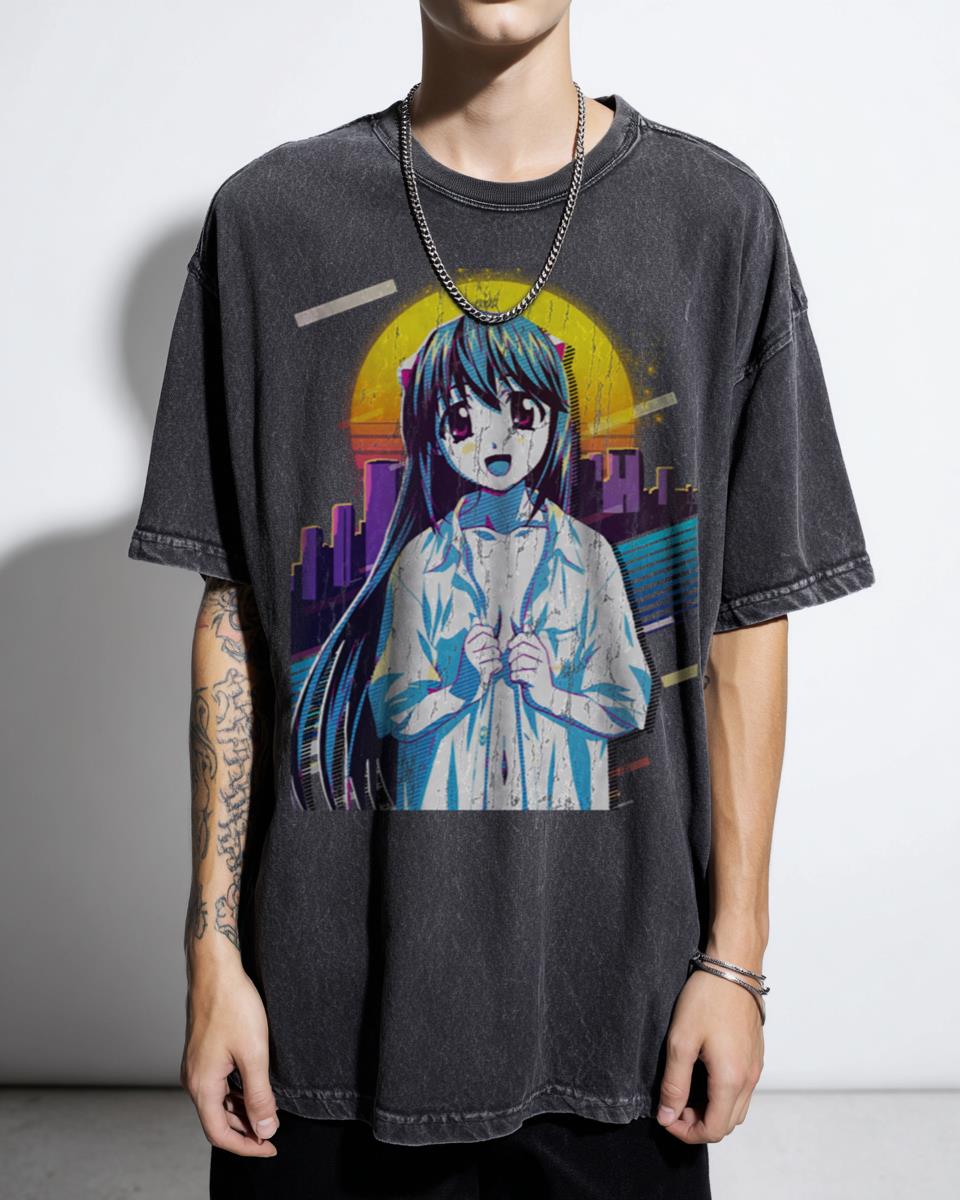 Elfen Lied Lucy Nyu Anime Art T-Shirt - Gothic Manga Fan Apparel Unisex