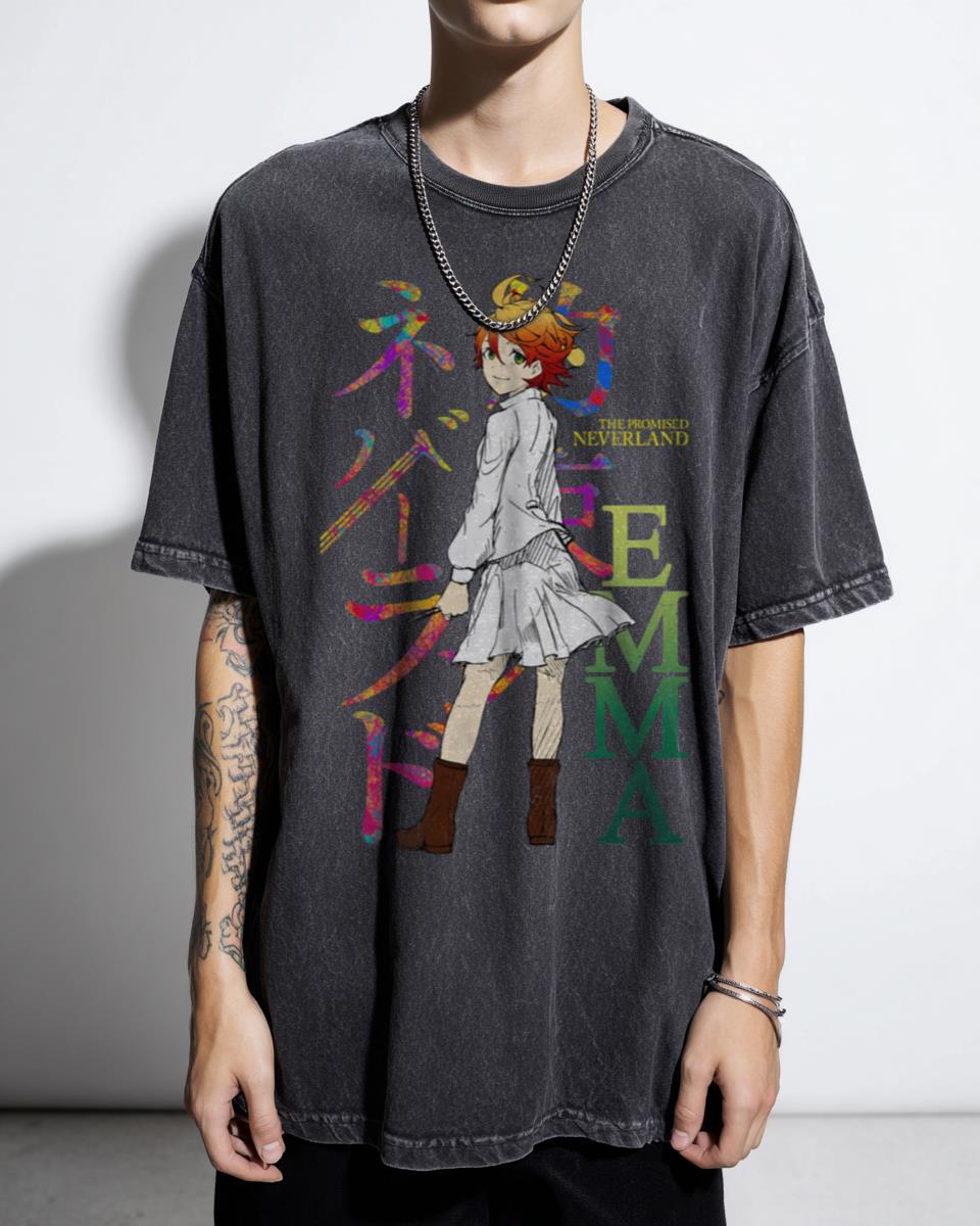 Emma Promised Neverland Anime T-Shirt - Yakusoku no Neverland Manga Fan Tee
