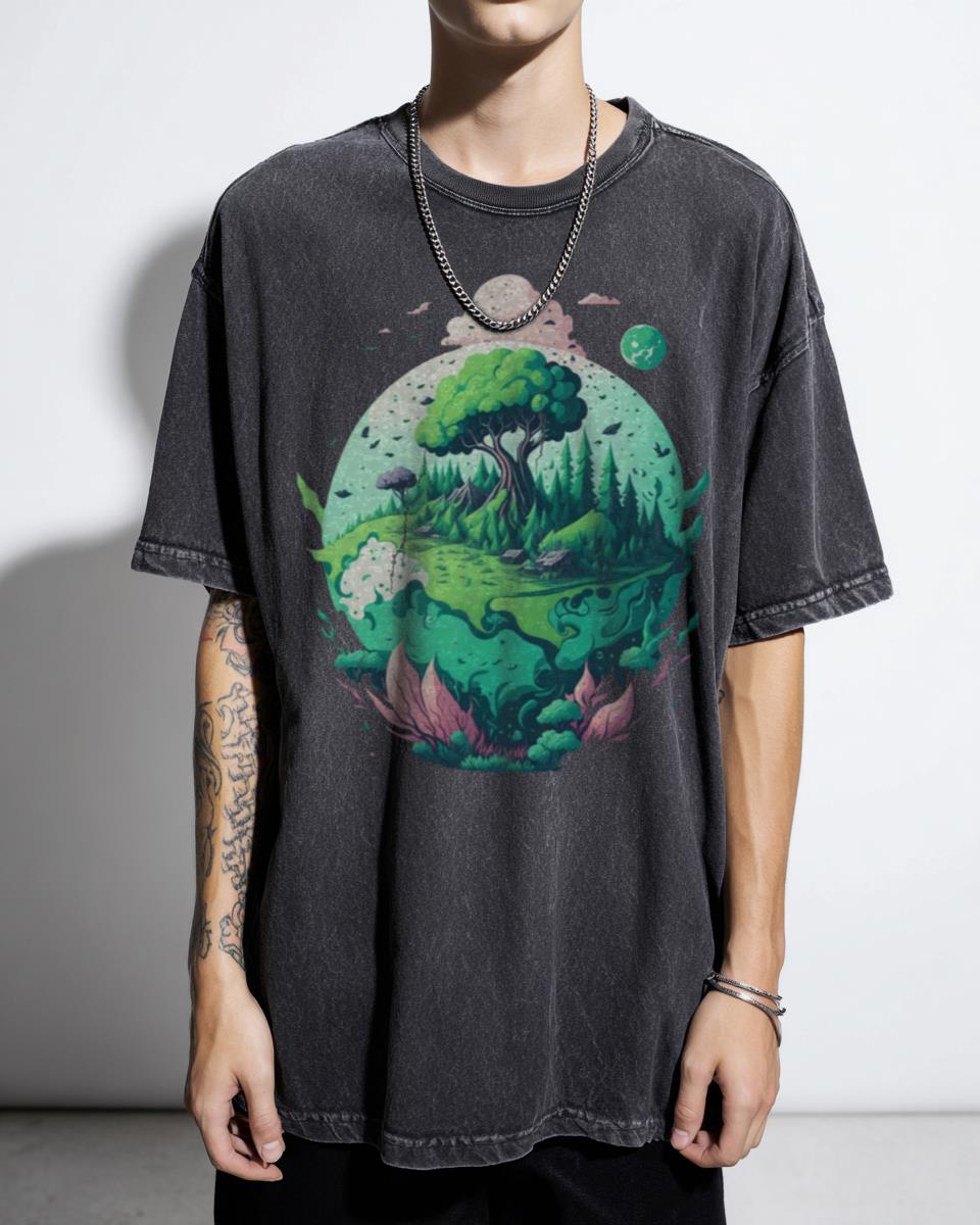 Enchanted Forest Trees Magic T-Shirt - Mystical Nature Lover Gift