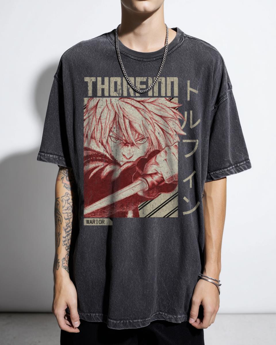 Epic Thorfinn Vinland Saga Anime Graphic T-Shirt - Viking Manga Fan Shonen